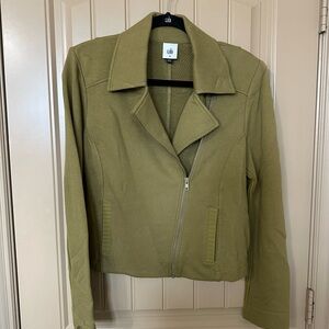 CAbi Women's Jacket in Olive Going Green Road Trip Jacket size M NEW!